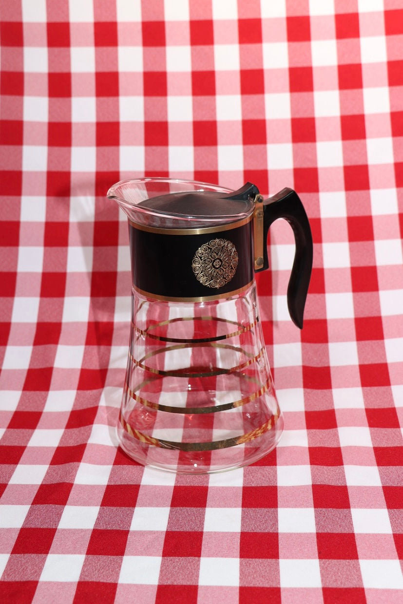 Gilded Glass Coffee/Tea Pot