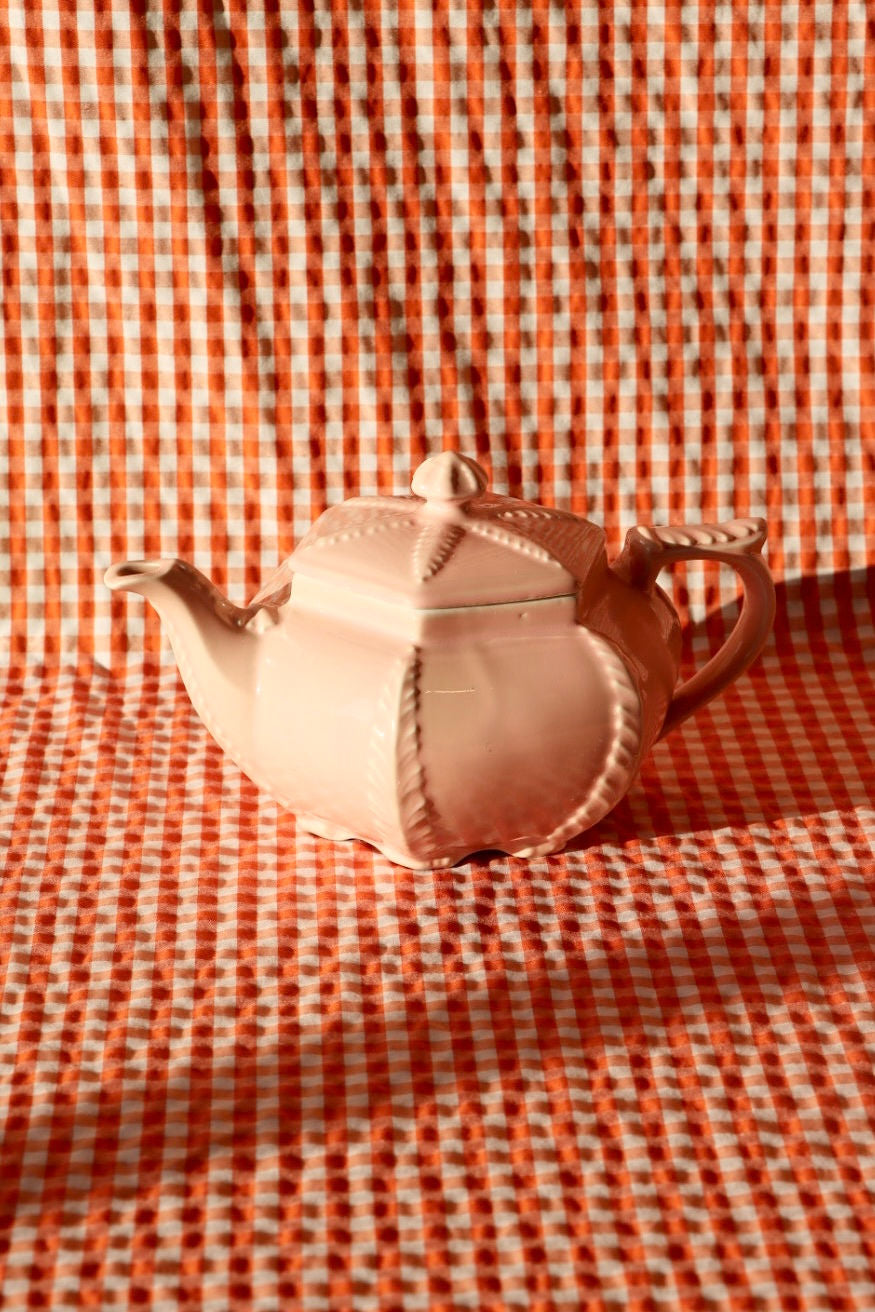 Ornate Pink Tea Pot