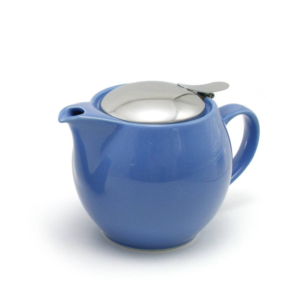 Small Round Ceramic Teapot in Blueberry