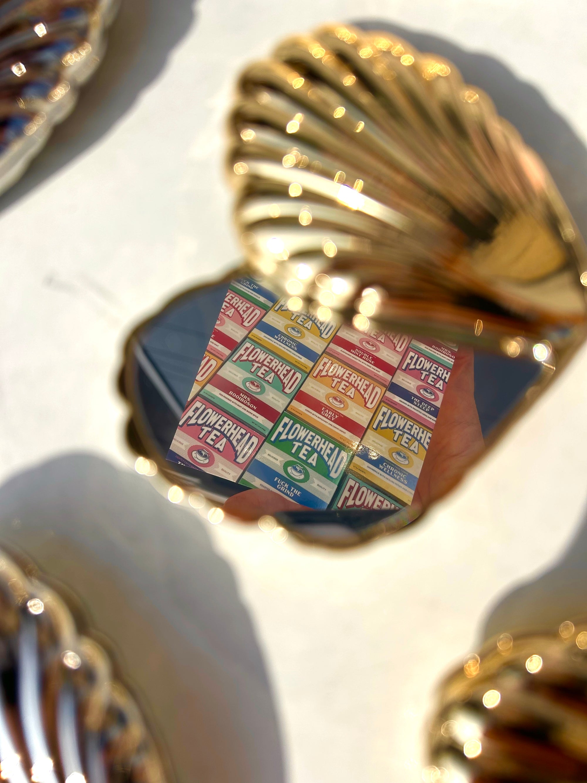 Seashell Compact Mirror