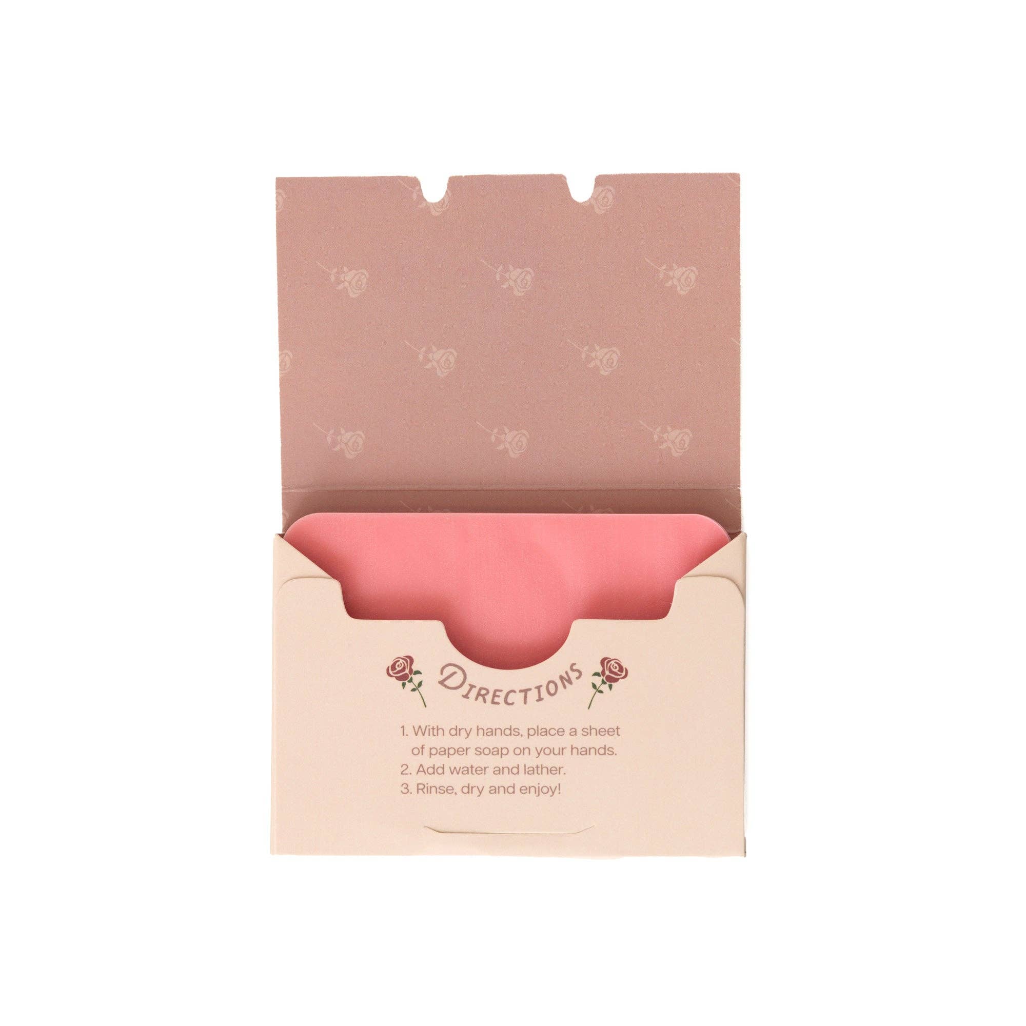 Travel Size Paper Soap – Rose