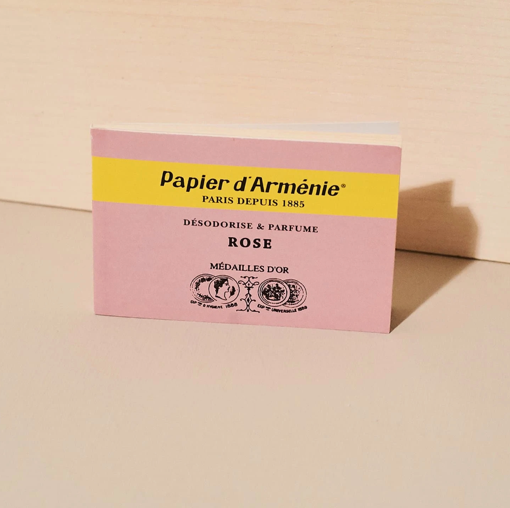 Papier d'Armenie "LA ROSE" Incense Booklet