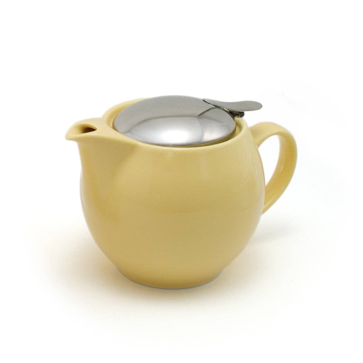 Small Round Ceramic Teapot in Banana