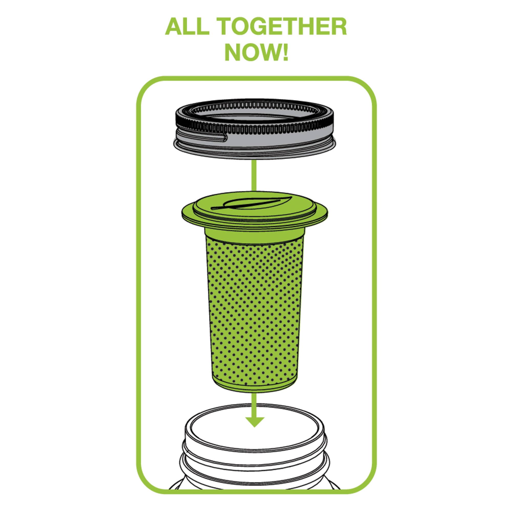 Mason Jar Tea Infuser Lid
