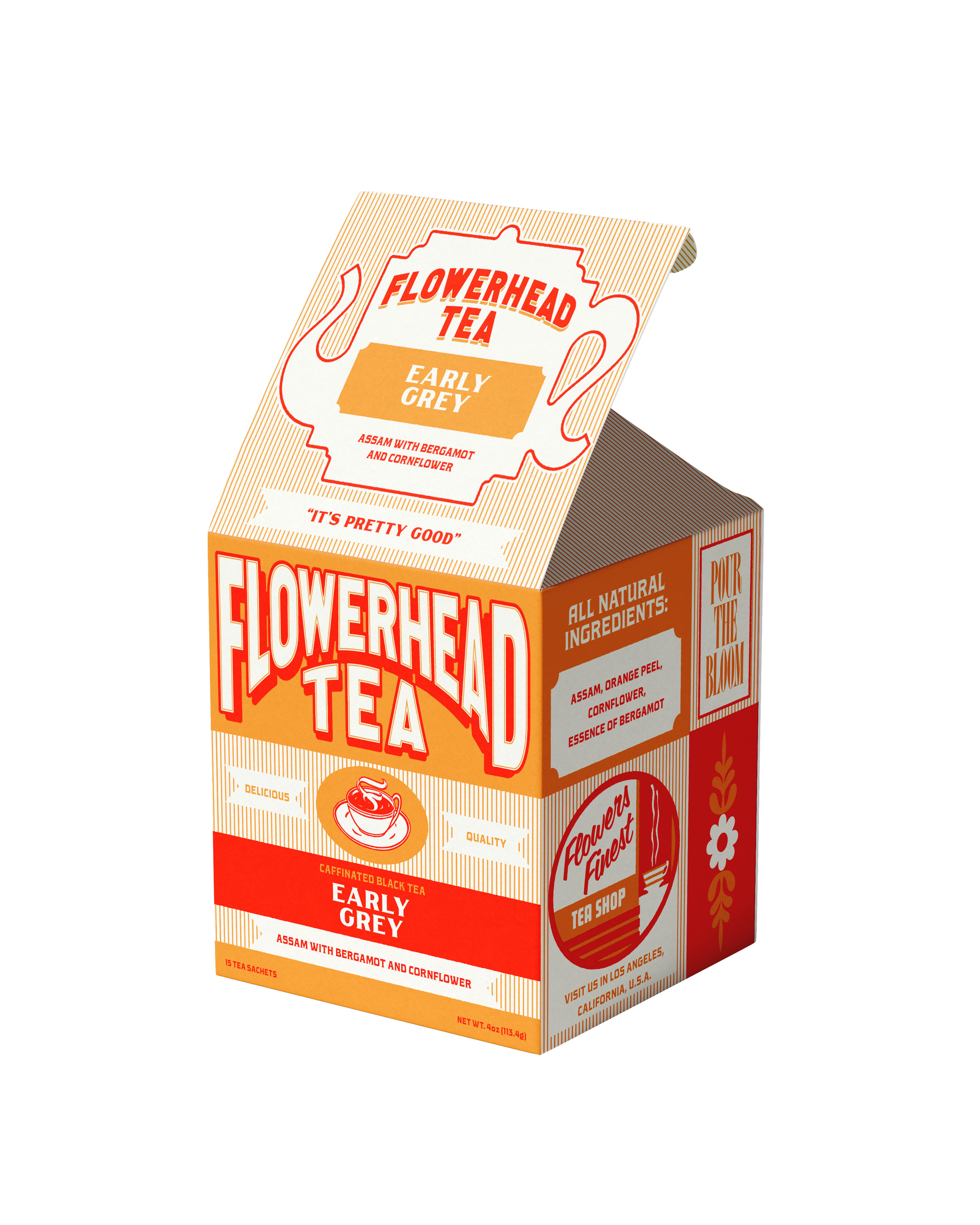 Early Grey Tea Bags – Flowerhead Tea