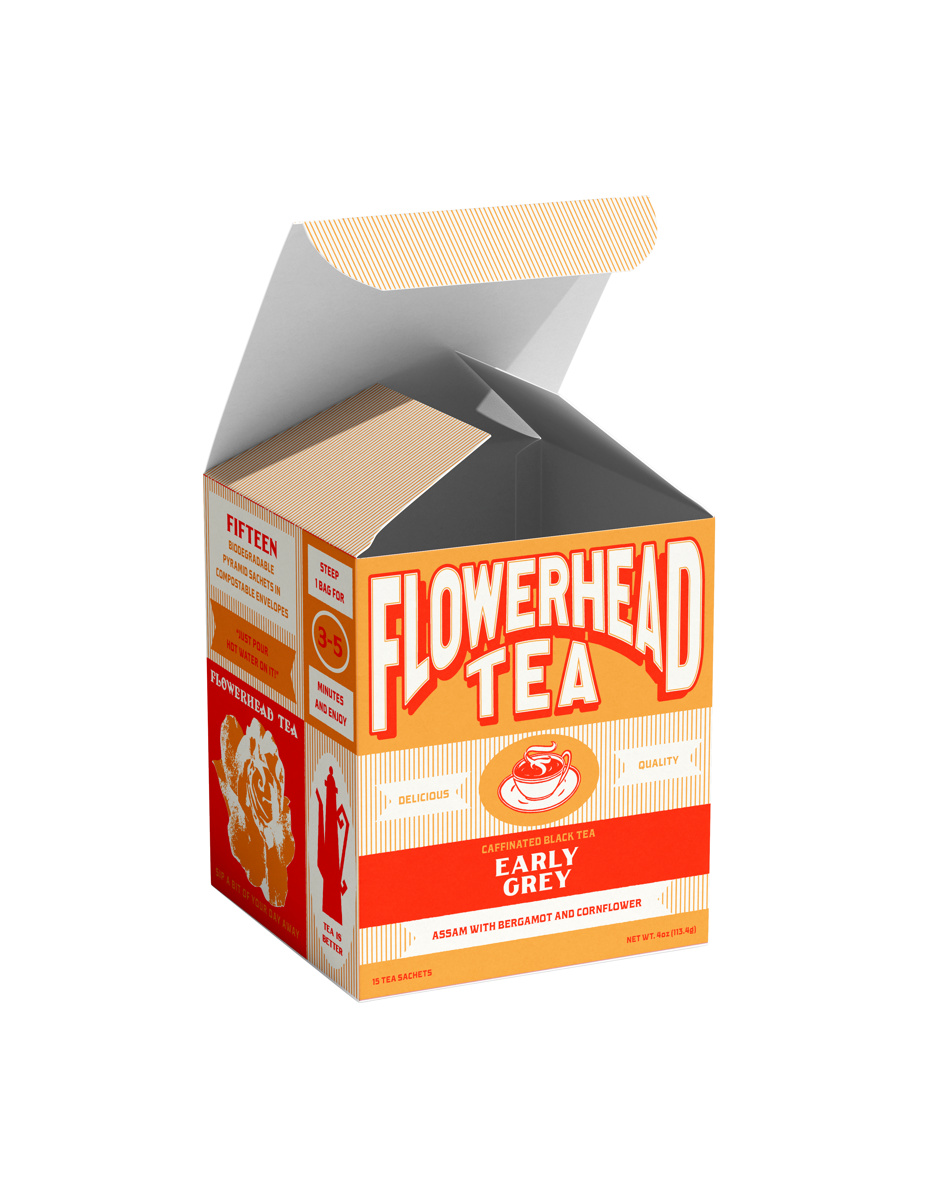 Early Grey Tea Bags – Flowerhead Tea