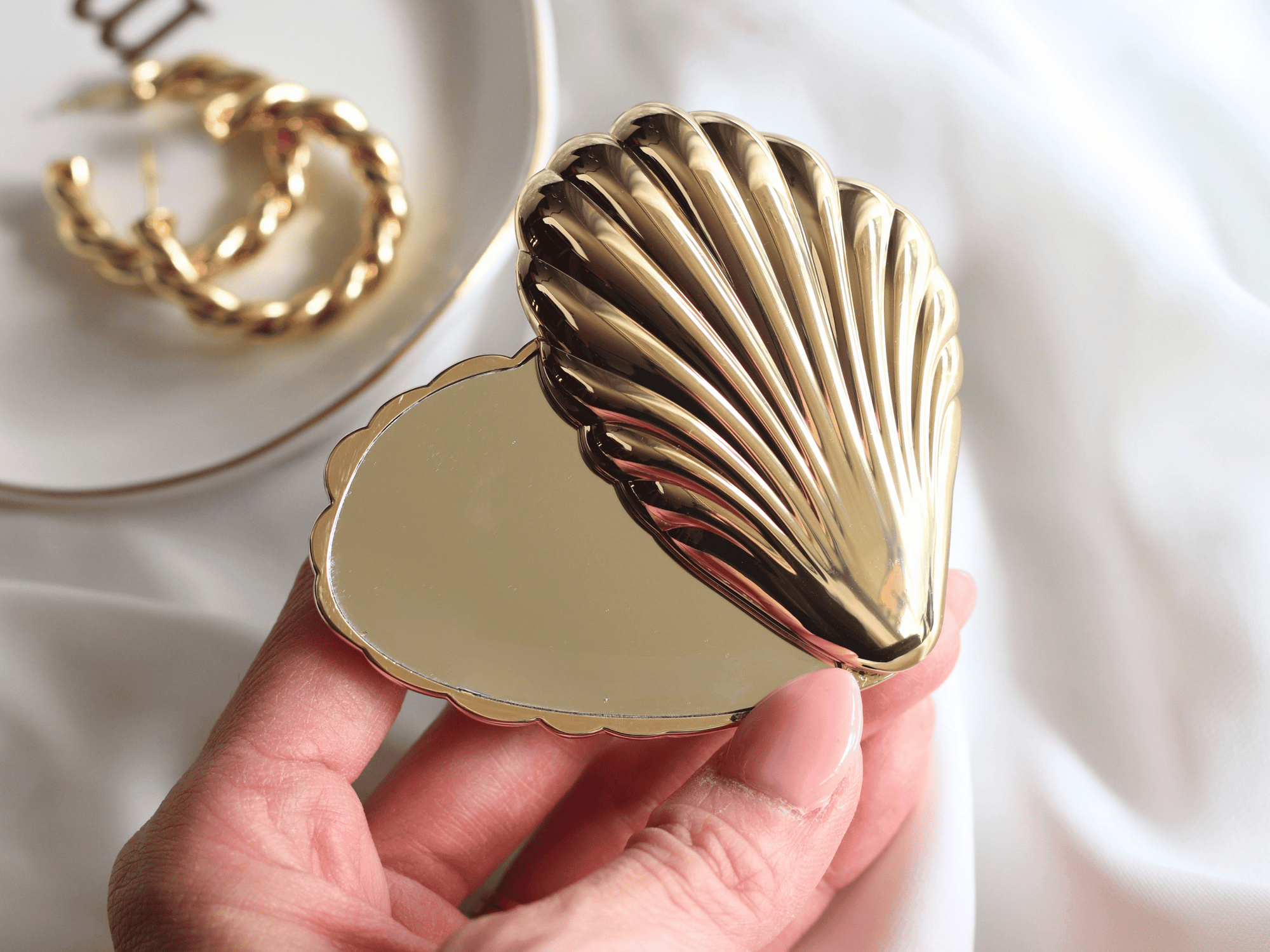 Seashell Compact Mirror