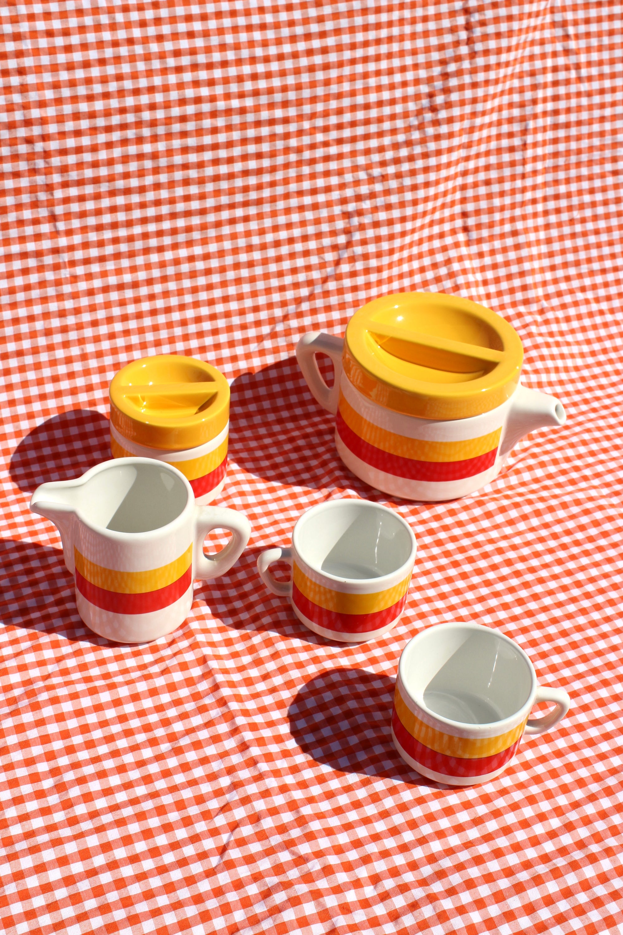 Striped Tea Set